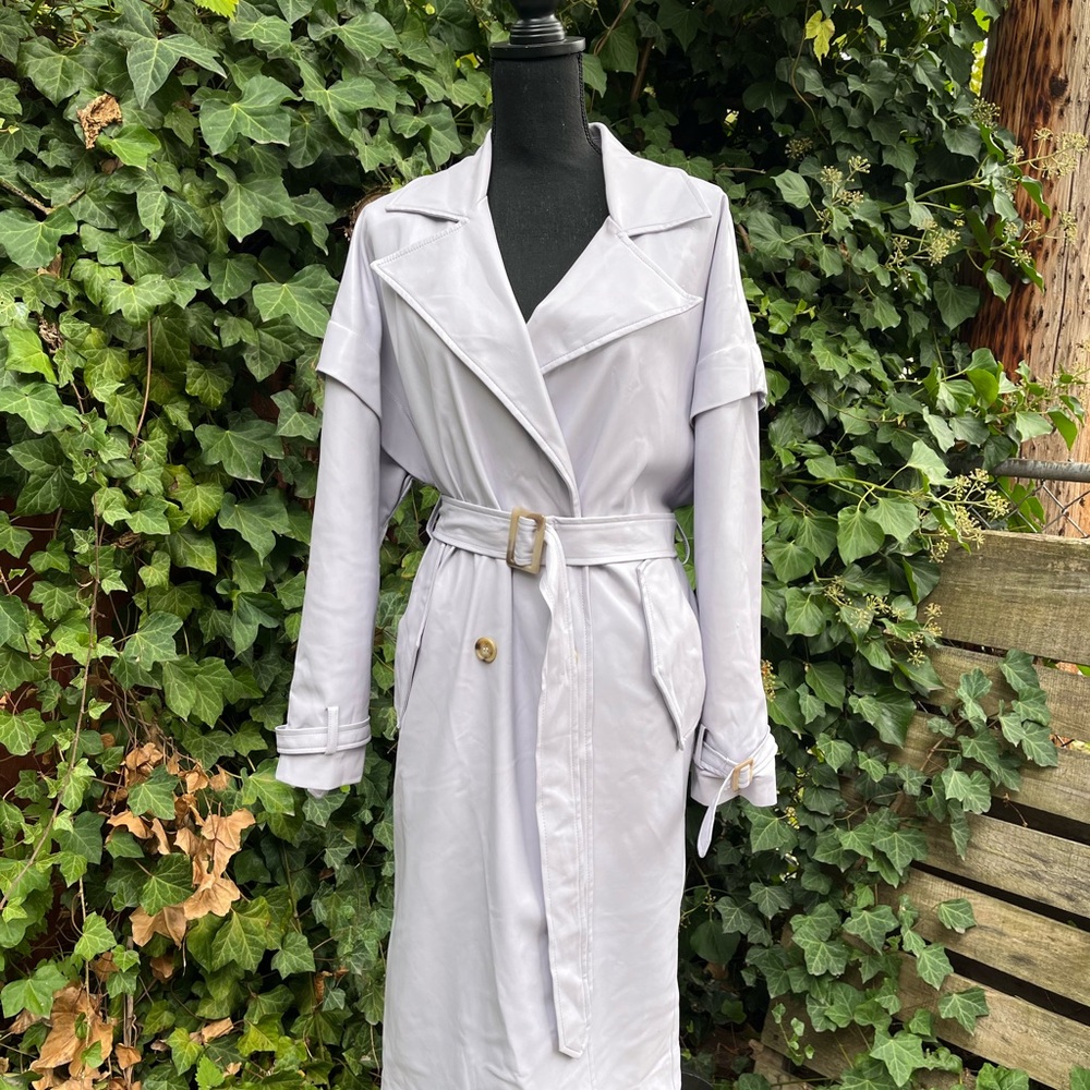Apparis lavender trench coat